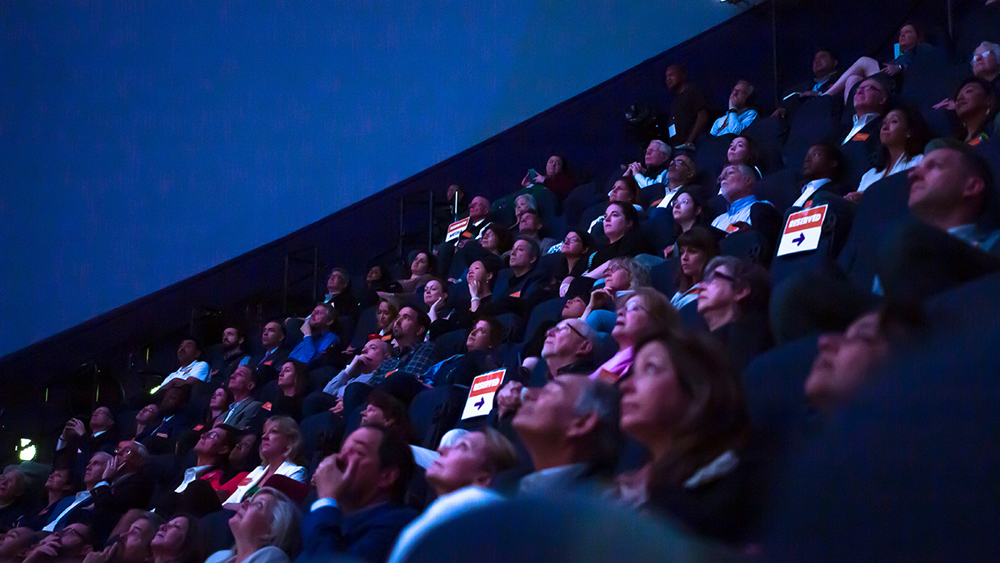 An event taking place in the IMAX Dome Theater.