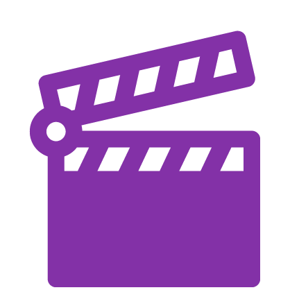 Movie clapper icon